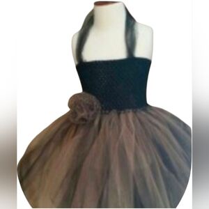 Tulle Dress Crochet Top 3 Layers Of Tulle Womens Size LG TO XL Fits Most New